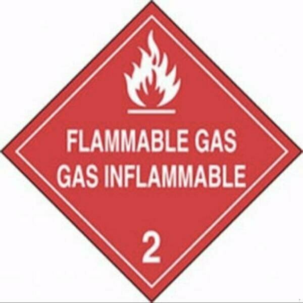 Accuform DOT PLACARD HAZARD CLASS 2  GASES MPLSP3FV100 MPLSP3FV100